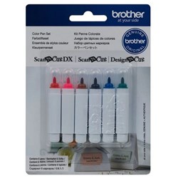 Brother Color Pen Set Assorted Cols Pack of 6 Scan N Cut